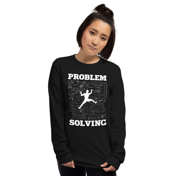 Problem Solving Climber Rock Climbing Bouldering Pun - Funny Men’s Long Sleeve Shirt - Image 2