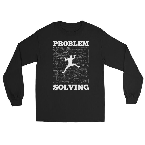 Problem Solving Climber Rock Climbing Bouldering Pun - Funny Men’s Long Sleeve Shirt - Image 4