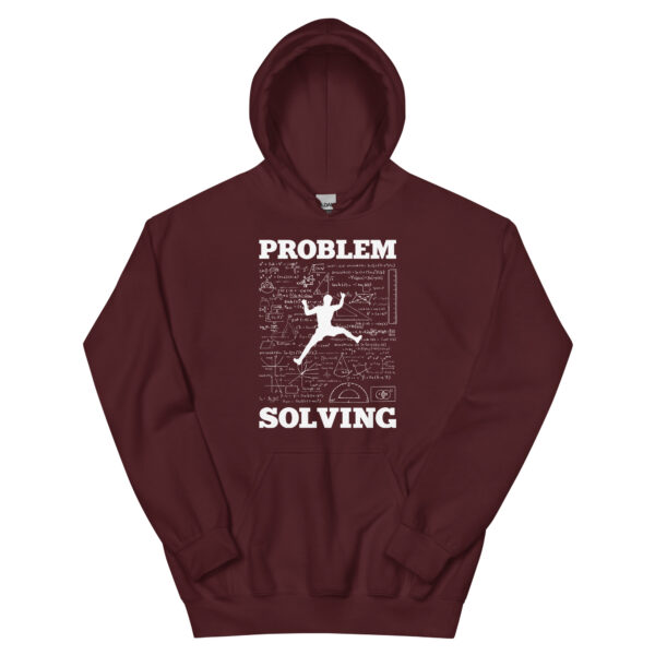 Problem Solving Climber Rock Climbing Bouldering Pun - Funny Unisex Hoodie - Image 8