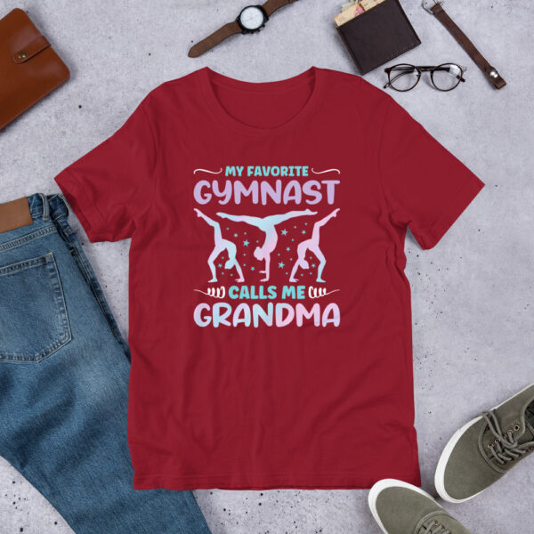 My Favorite Gymnast Calls Me Grandma Funny Gymnastics - Unisex t-shirt - Image 5