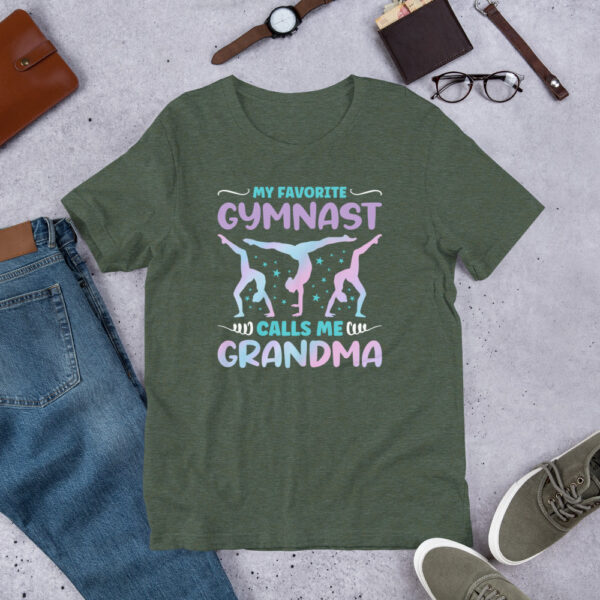 My Favorite Gymnast Calls Me Grandma Funny Gymnastics - Unisex t-shirt - Image 9