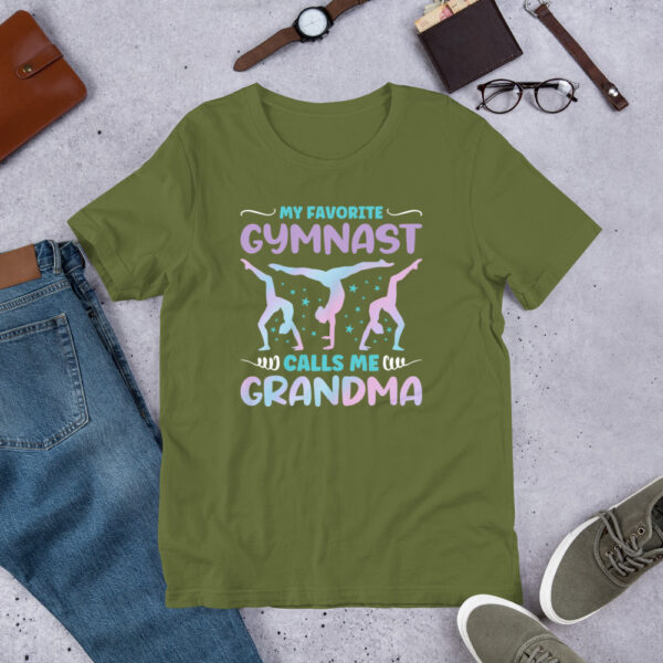 My Favorite Gymnast Calls Me Grandma Funny Gymnastics - Unisex t-shirt - Image 13