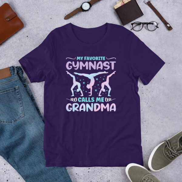 My Favorite Gymnast Calls Me Grandma Funny Gymnastics - Unisex t-shirt - Image 3